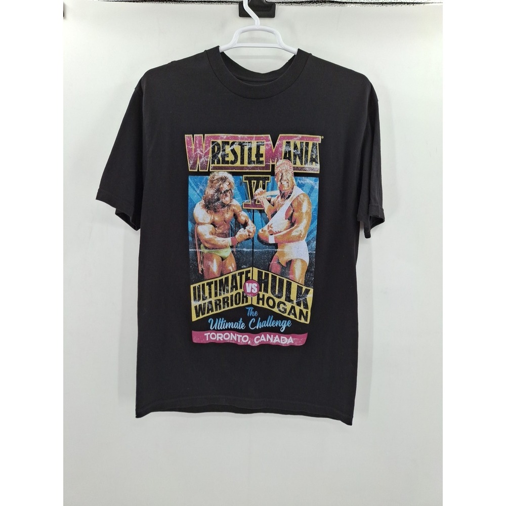 WWE Wrestlemania Hulk Hogan Vs Ultimate Warrior Toronto Canada Mens T-shirt 1XLT